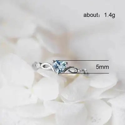 Romantic Heart Zircon Ring for Women – Cute Adjustable Fashion Wedding & Birthday Gift