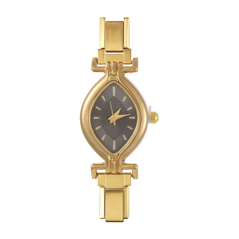 Fashion Women's Stainless Steel Oval Shiny Watch 9mm Fit Bracelet For Party Friend Wife Birthday DIY Jewelry Gifts