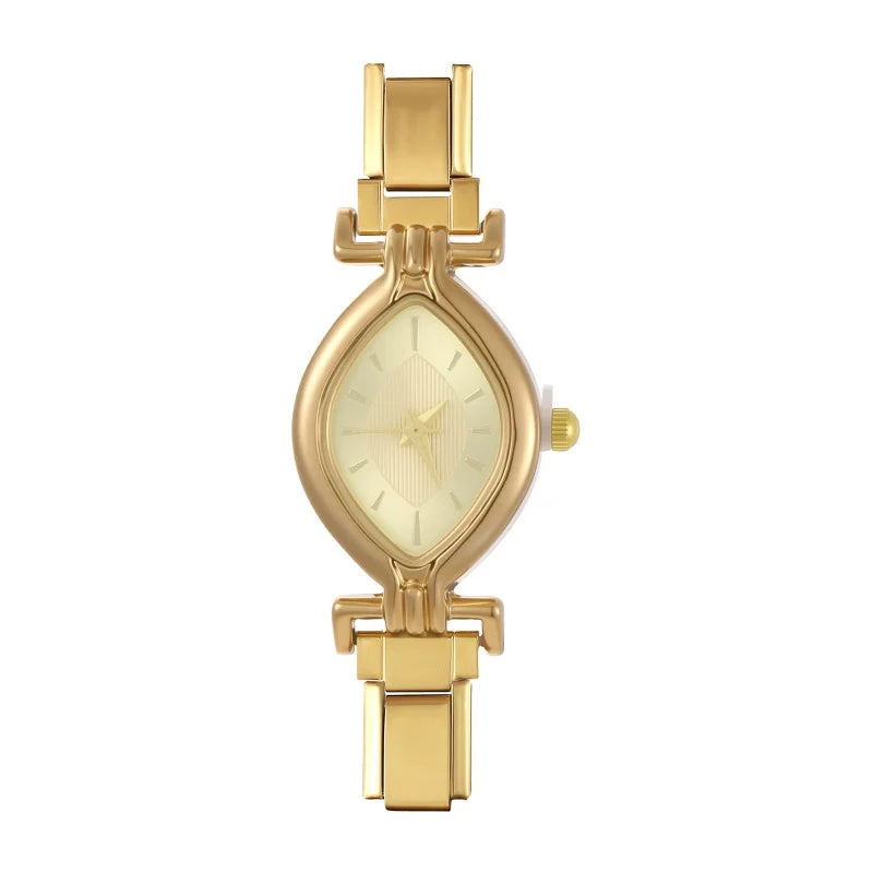 Fashion Women's Stainless Steel Oval Shiny Watch 9mm Fit Bracelet For Party Friend Wife Birthday DIY Jewelry Gifts