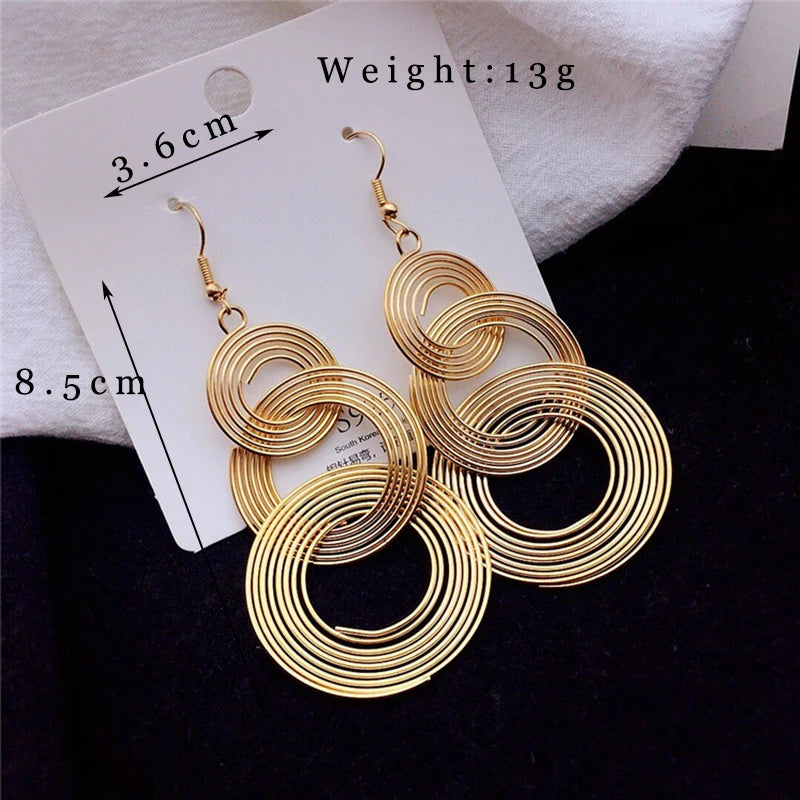 Shiny Mesh Hoop Earrings for Women – Rhinestone Inlaid Fashion Party Jewelry
