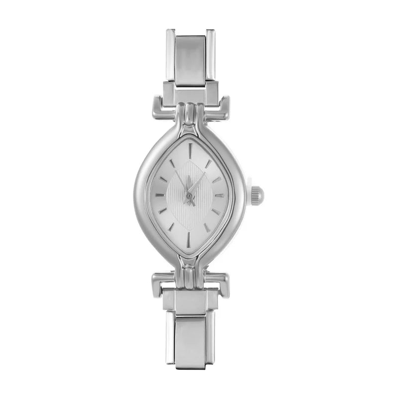 Fashion Women's Stainless Steel Oval Shiny Watch 9mm Fit Bracelet For Party Friend Wife Birthday DIY Jewelry Gifts