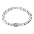Classic Two-Layer Snake Chain Bracelet for Women – Zircon Charm Elegant Adjustable Design