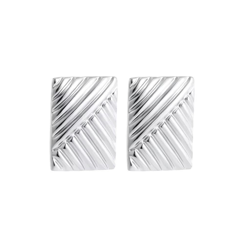 18K Gold Plated Multilayer Twist Knot Drop Earrings for Women – Stainless Steel Statement Jewelry