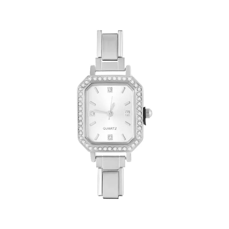 Fashion Women's Stainless Steel Oval Shiny Watch 9mm Fit Bracelet For Party Friend Wife Birthday DIY Jewelry Gifts