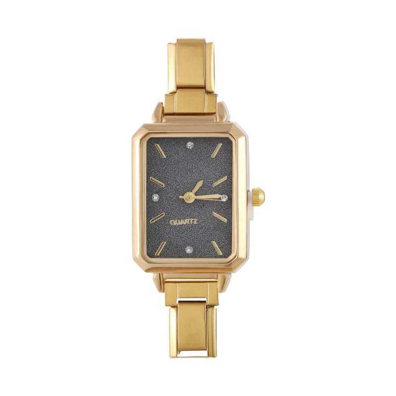 Fashion Women's Stainless Steel Oval Shiny Watch 9mm Fit Bracelet For Party Friend Wife Birthday DIY Jewelry Gifts