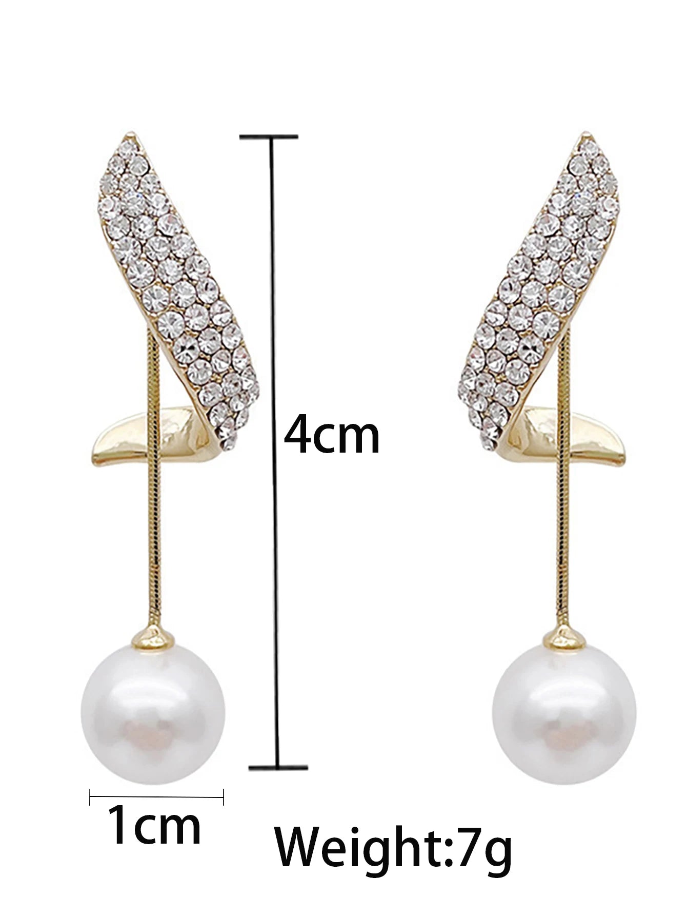 Elegant Long Tassel Pearl Earrings for Women – Crystal Pendant Fashion Jewelry