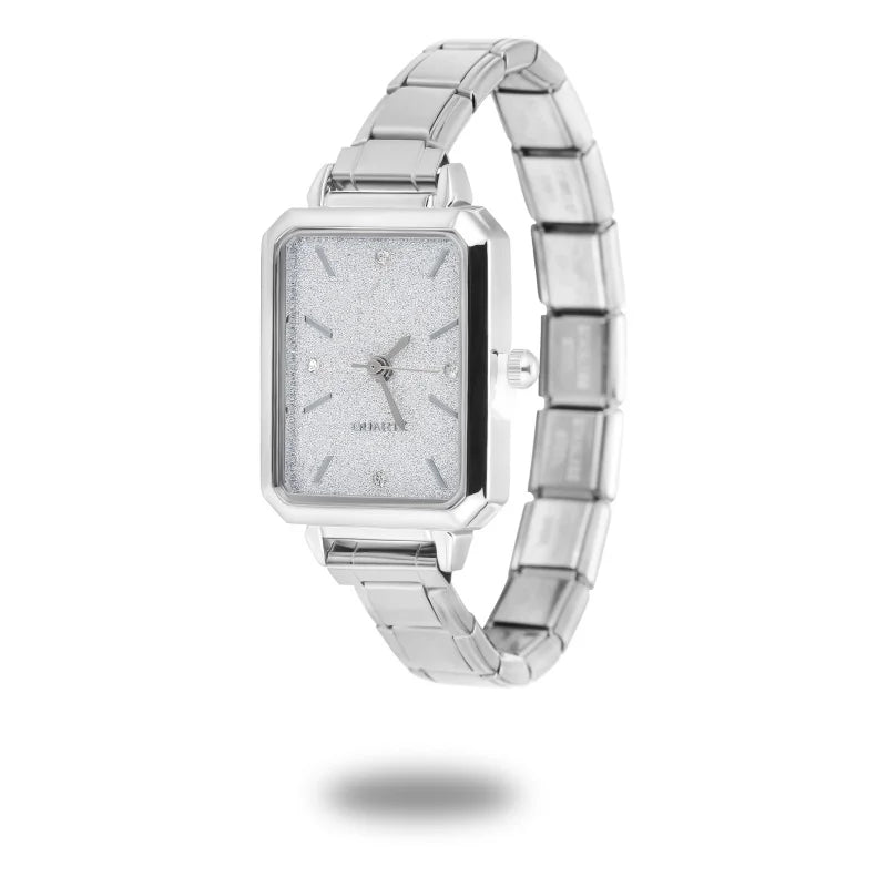 Fashion Women's Stainless Steel Oval Shiny Watch 9mm Fit Bracelet For Party Friend Wife Birthday DIY Jewelry Gifts